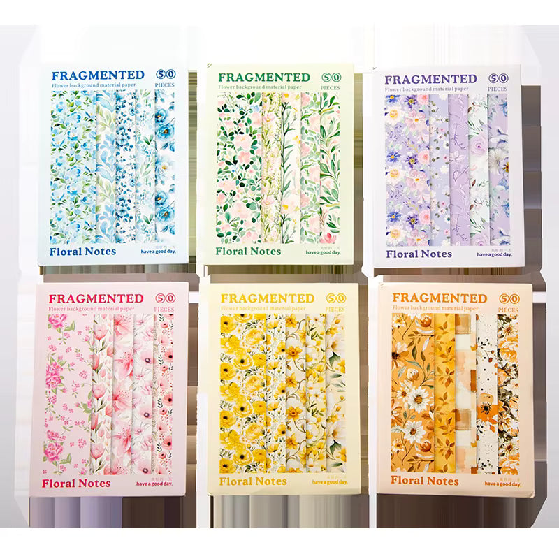 Floral Journal Paper Pack | Botanical Scrapbook Sheets for Journaling & Collage