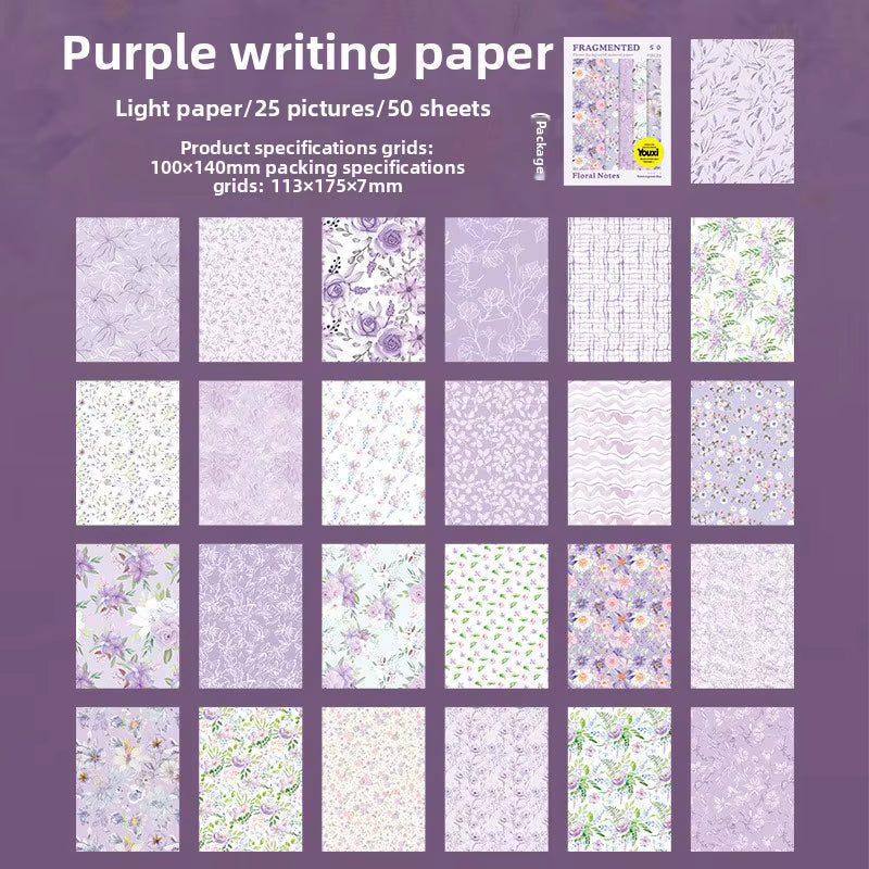 Floral Journal Paper Pack | Botanical Scrapbook Sheets for Journaling & Collage