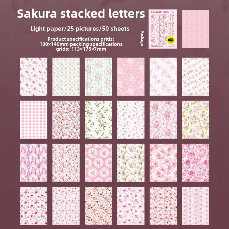 Floral Journal Paper Pack | Botanical Scrapbook Sheets for Journaling & Collage